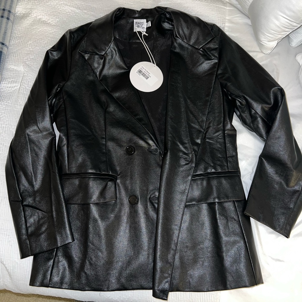 Princess Polly Leather Blazer